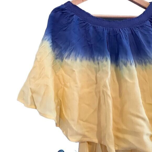 Area Ombre Off the Shoulder Vibrant Tie Dye Maxi Dress Size S NWT - Picture 4 of 13